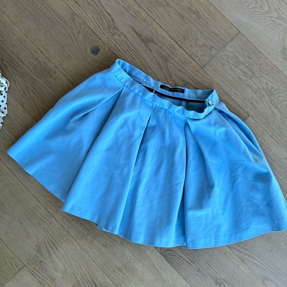 Zara blue skirt